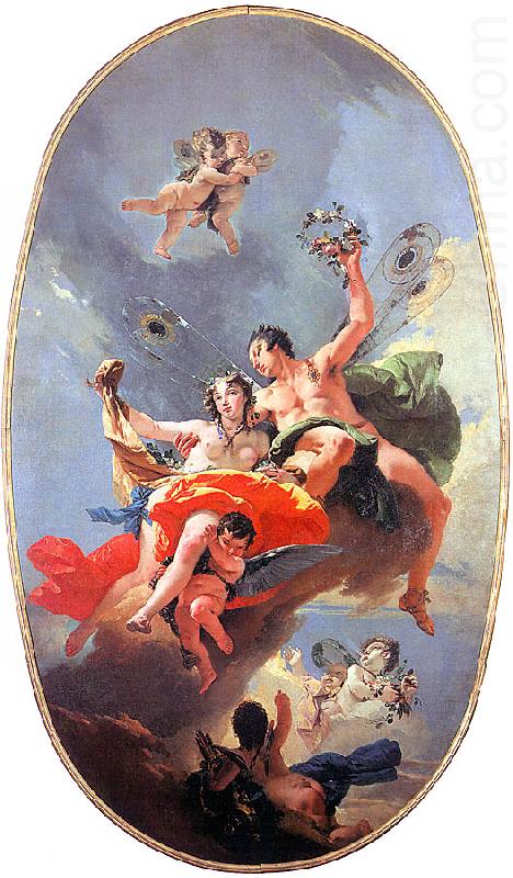 Giovanni Battista Tiepolo The Triumph of Zephyr and Flora china oil painting image